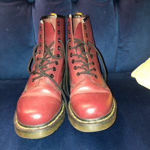 Cherry Red Dr. Martens Boots